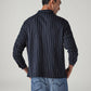 Men's Striped Slim Fit Redloop Shirt - Back View