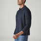 Men's Striped Slim Fit Redloop Shirt - Side View