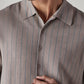 Men's Striped Slim Fit Redloop Shirt - 20 View