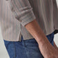 Men's Striped Slim Fit Redloop Shirt - 20 View