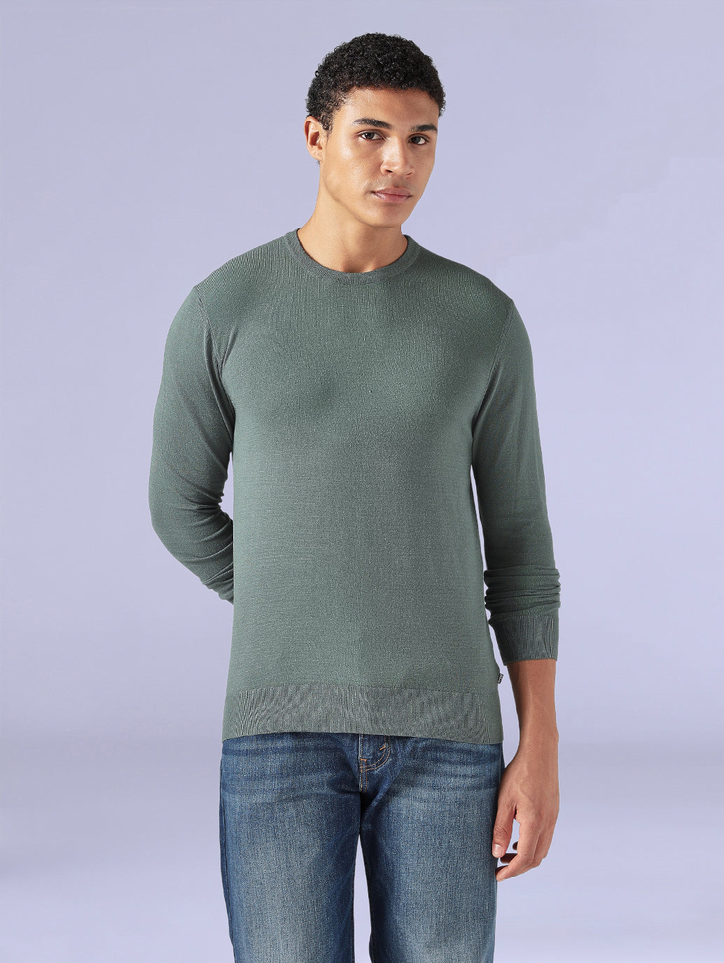 Men's Redloop Textured Slim Jersey T-Shirt - Front View