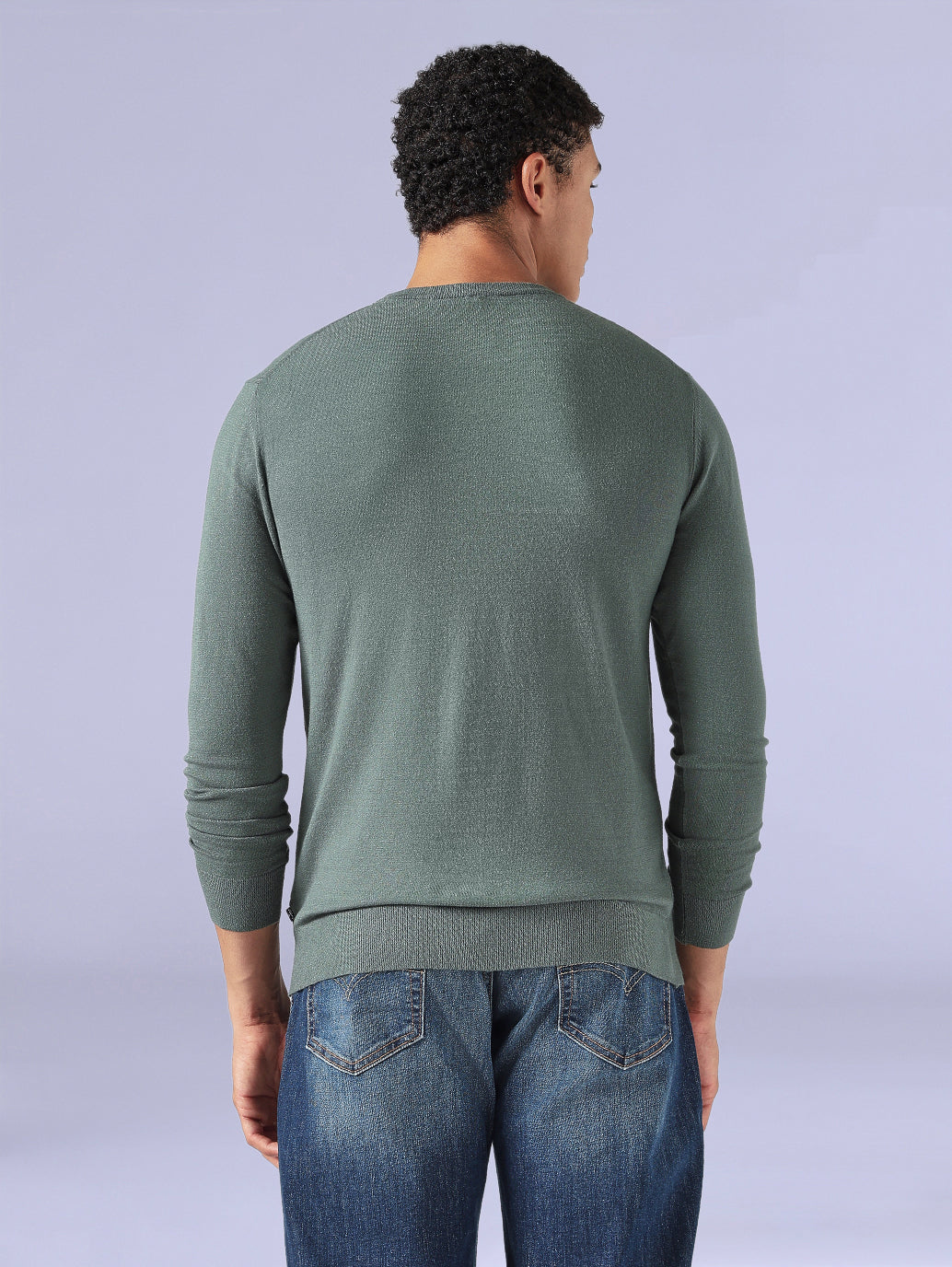 Men's Redloop Textured Slim Jersey T-Shirt - Back View