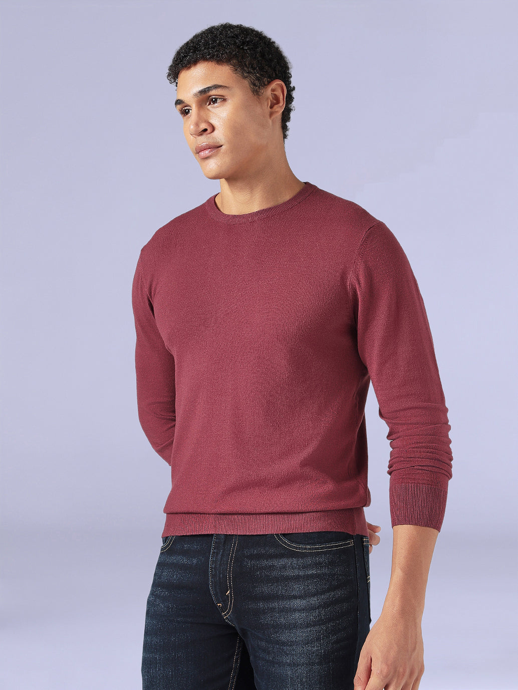 Men's Redloop Textured Slim Jersey T-Shirt - SIde View