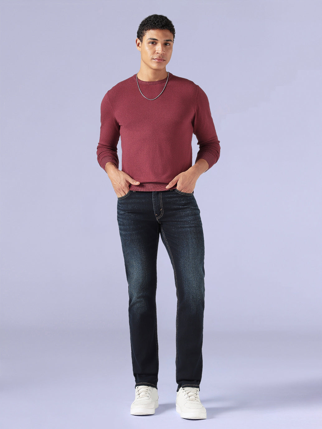 Men's Redloop Textured Slim Jersey T-Shirt - Full View