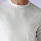 Men's Solid Slim Fit Redloop T-Shirt - Detail View
