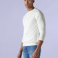 Men's Solid Slim Fit Redloop T-Shirt - Side View