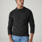 Men's Solid Relaxed Fit Redloop Sweater - 20 View