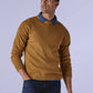 Men's Solid Relaxed Fit Redloop Sweater - Styleshot View