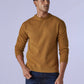 Men's Solid Relaxed Fit Redloop Sweater - Front View