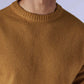 Men's Solid Relaxed Fit Redloop Sweater - Detail View