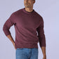 Men's Solid Relaxed Fit Redloop Sweater - Styleshot View