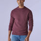 Men's Solid Relaxed Fit Redloop Sweater - Front View