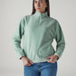 Women's Solid Relaxed Fit Sweatshirt - Front View