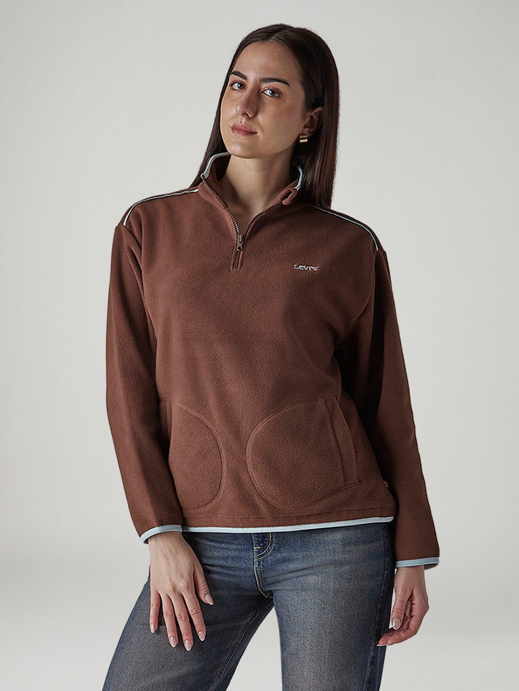 Women's Solid Relaxed Fit Sweatshirt - 20 View