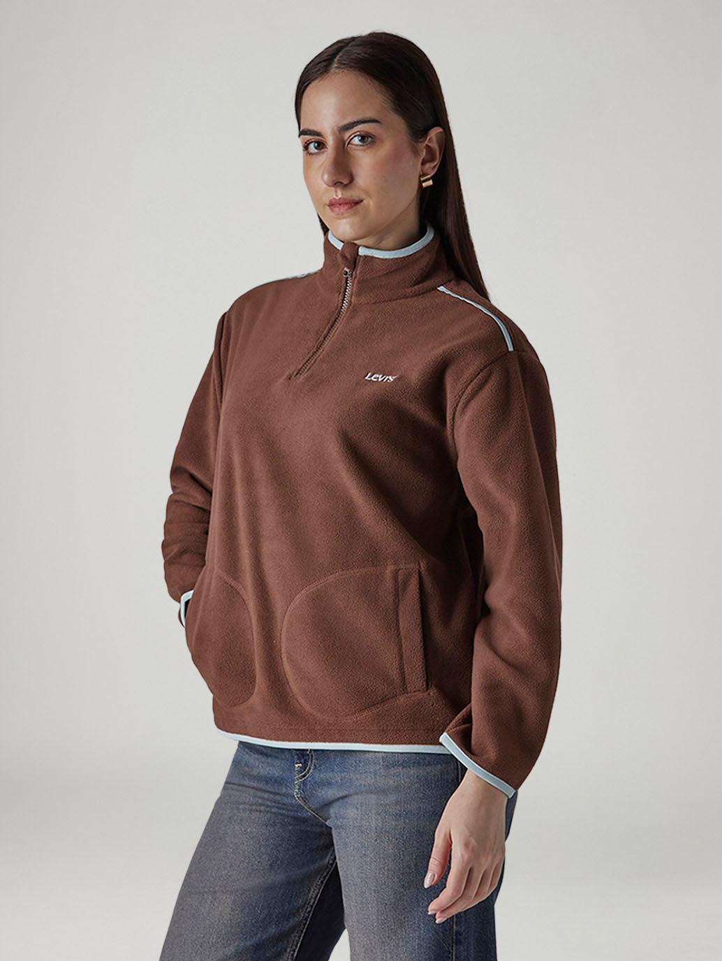 Women's Solid Relaxed Fit Sweatshirt - 20 View