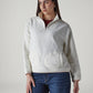 Women's Solid Relaxed Fit Sweatshirt - Styleshot View