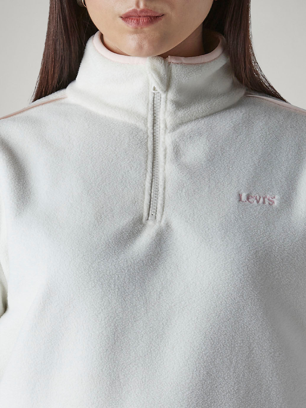 Women's Solid Relaxed Fit Sweatshirt - Detail View