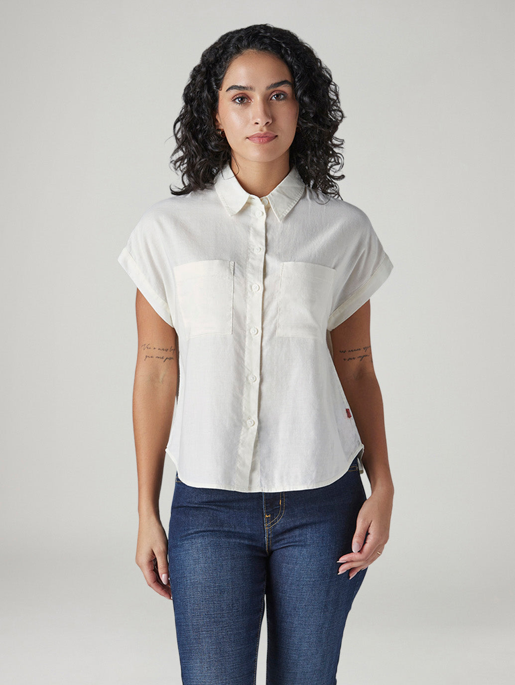 Women's Solid Regular Fit Shirt - Front View