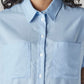 Women's Solid Regular Fit Shirt - Detail View
