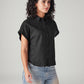 Women's Solid Regular Fit Shirt - Side View