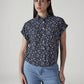 Women's Floral Regular Fit Easy Shirt - Front View