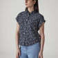 Women's Floral Regular Fit Easy Shirt - Side View