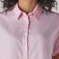 Women's Solid Regular Fit Easy Shirt - Detail View