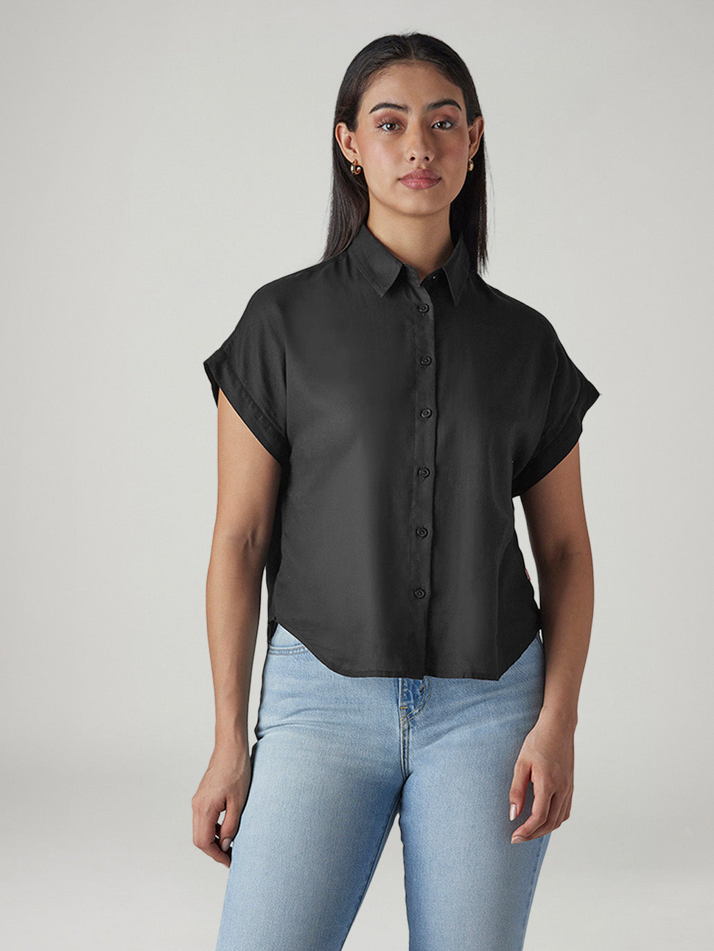 Women's Solid Regular Fit Poplin Easy Shirt