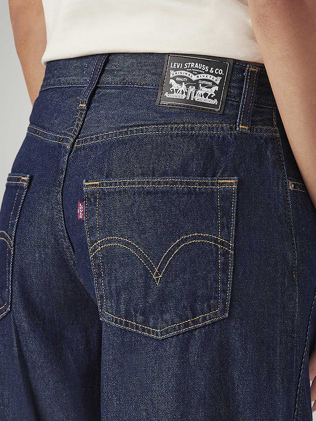 Women's Dark Indigo Loose Fit Mid Rise Jeans – Levis India Store