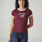 Women's Graphic Print Slim Fit Ribbed T-Shirt - 20 View