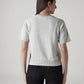 Women's Solid Slim Fit Embroidered T-Shirt - Back View