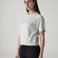 Women's Solid Slim Fit Embroidered T-Shirt - Side View