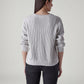 Women's Textured Regular Fit Sweater - Back View