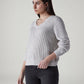 Women's Textured Regular Fit Sweater - Side View