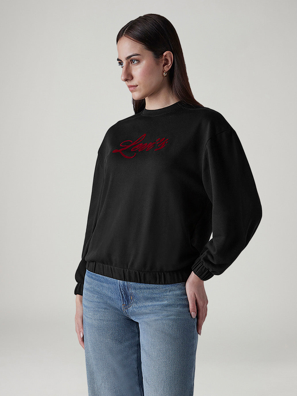 Women's Logo Printed Relaxed Fit Sweatshirt - 20 View
