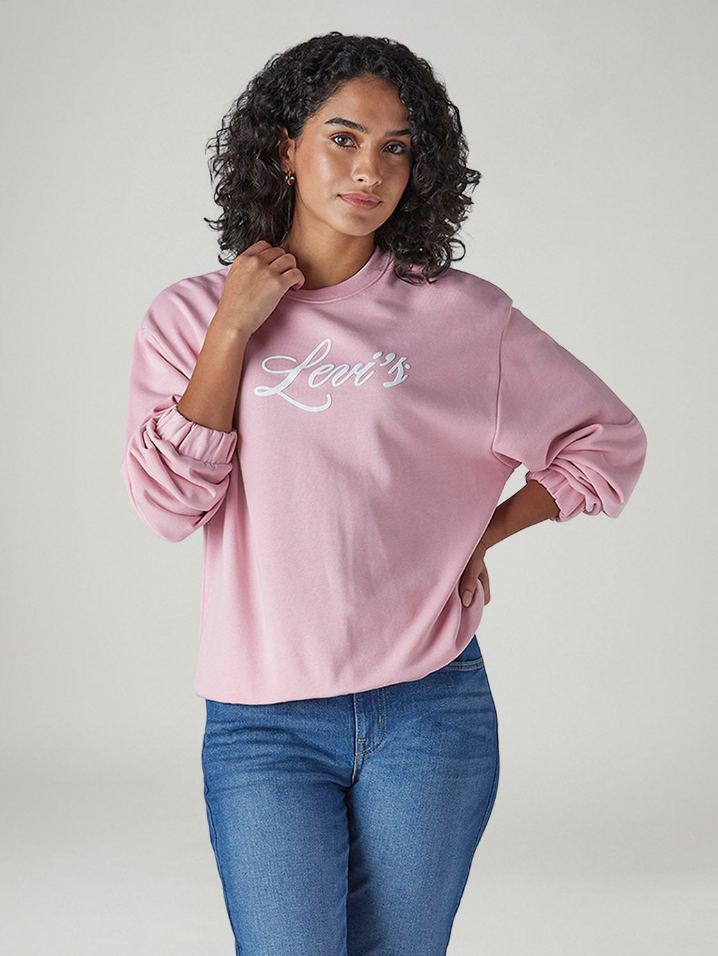Women's Logo Printed Relaxed Fit Sweatshirt