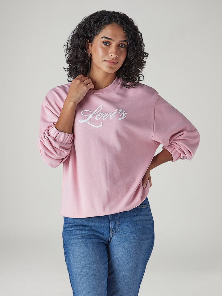 Women's Logo Printed Relaxed Fit Sweatshirt