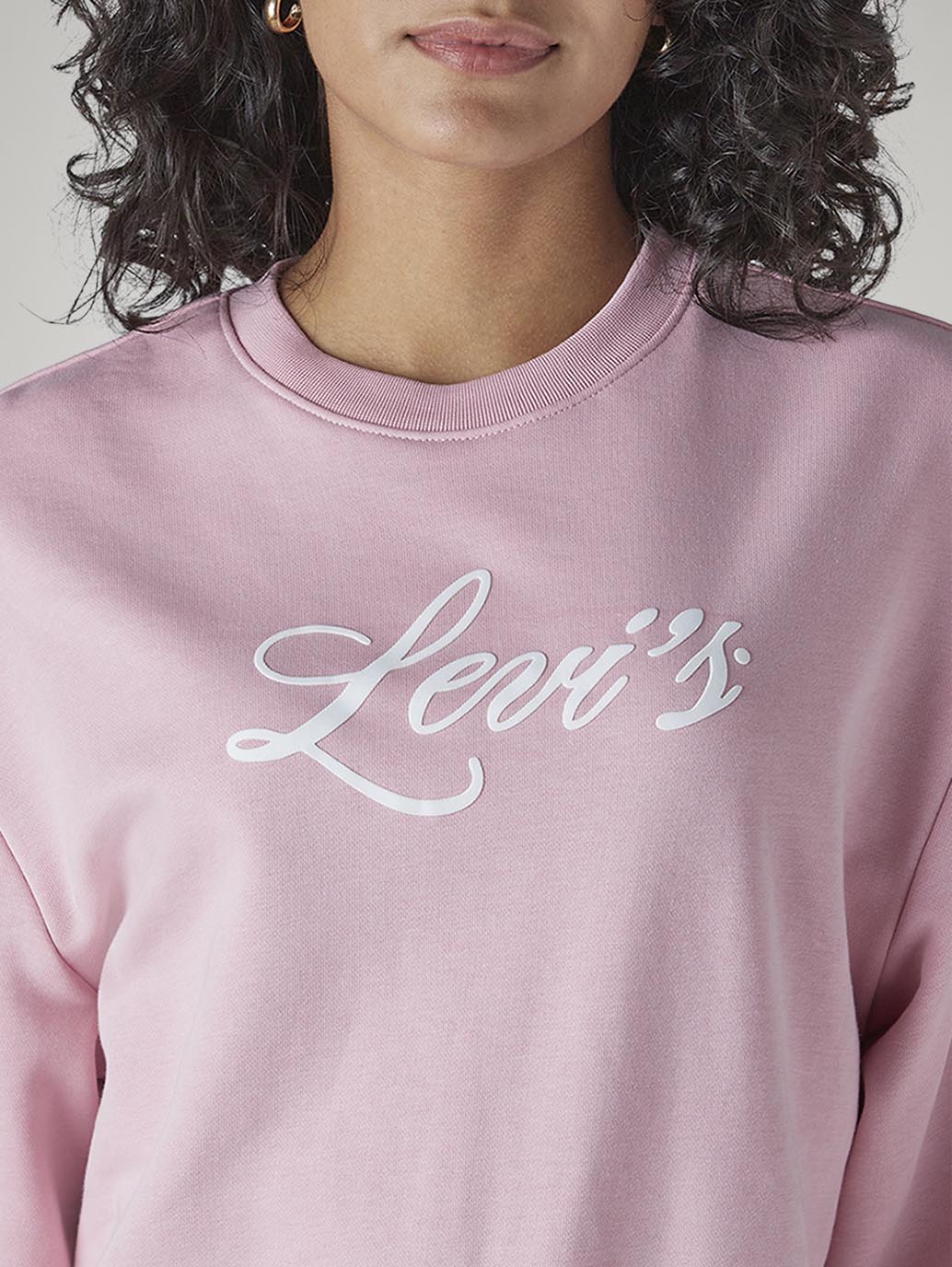 Women's Logo Printed Relaxed Fit Sweatshirt - Detail View