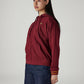 Women's Solid Maroon Hooded Sweatshirt - Side View