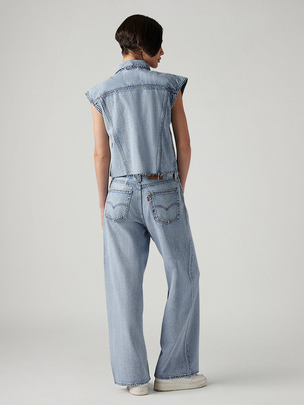 Women's Cinch Ribcage Wide Leg Fit High Rise Jeans - 2f48988b-1d25-47eb-8642-cc12720e8a41 View