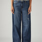 Women's Cinch Ribcage Wide Leg Fit High Rise Jeans - Front View