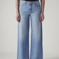 Women's Light Blue Wide Leg Fit High Rise Cinched Jeans - 20 View