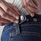 Women's Dark Indigo Wide Leg Fit High Rise Cinched Jeans - Detail View