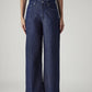 Women's Dark Indigo Wide Leg Fit High Rise Cinched Jeans - f1f1e449-3299-4e1b-852f-c114f09d323b View