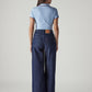 Women's Dark Indigo Wide Leg Fit High Rise Cinched Jeans - f3436a62-4498-492f-9c8e-7f52b081f4eb View