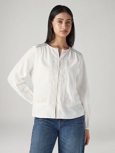 levi's Women's Embroidered Regular Fit Top-picture-16