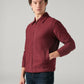 Men's Redloop Solid Slim Fit Flannel Shacket - Side View
