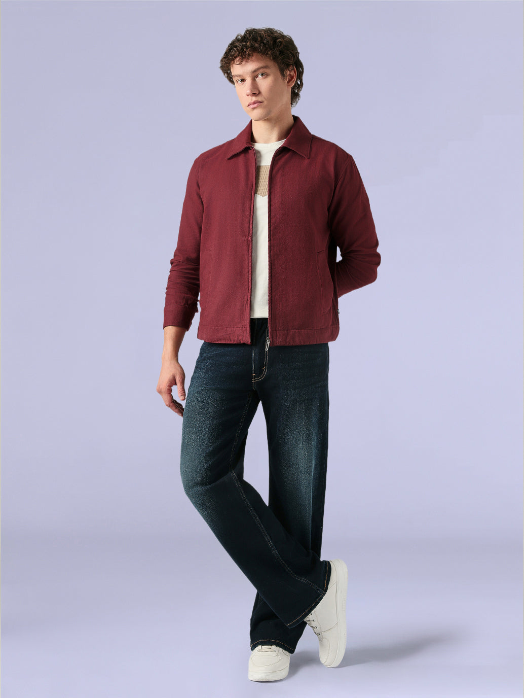 Men's Redloop Solid Slim Fit Flannel Shacket - 5273dd19-da95-4aec-9d9a-025a956c8483 View
