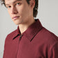 Men's Redloop Solid Slim Fit Flannel Shacket - Detail View