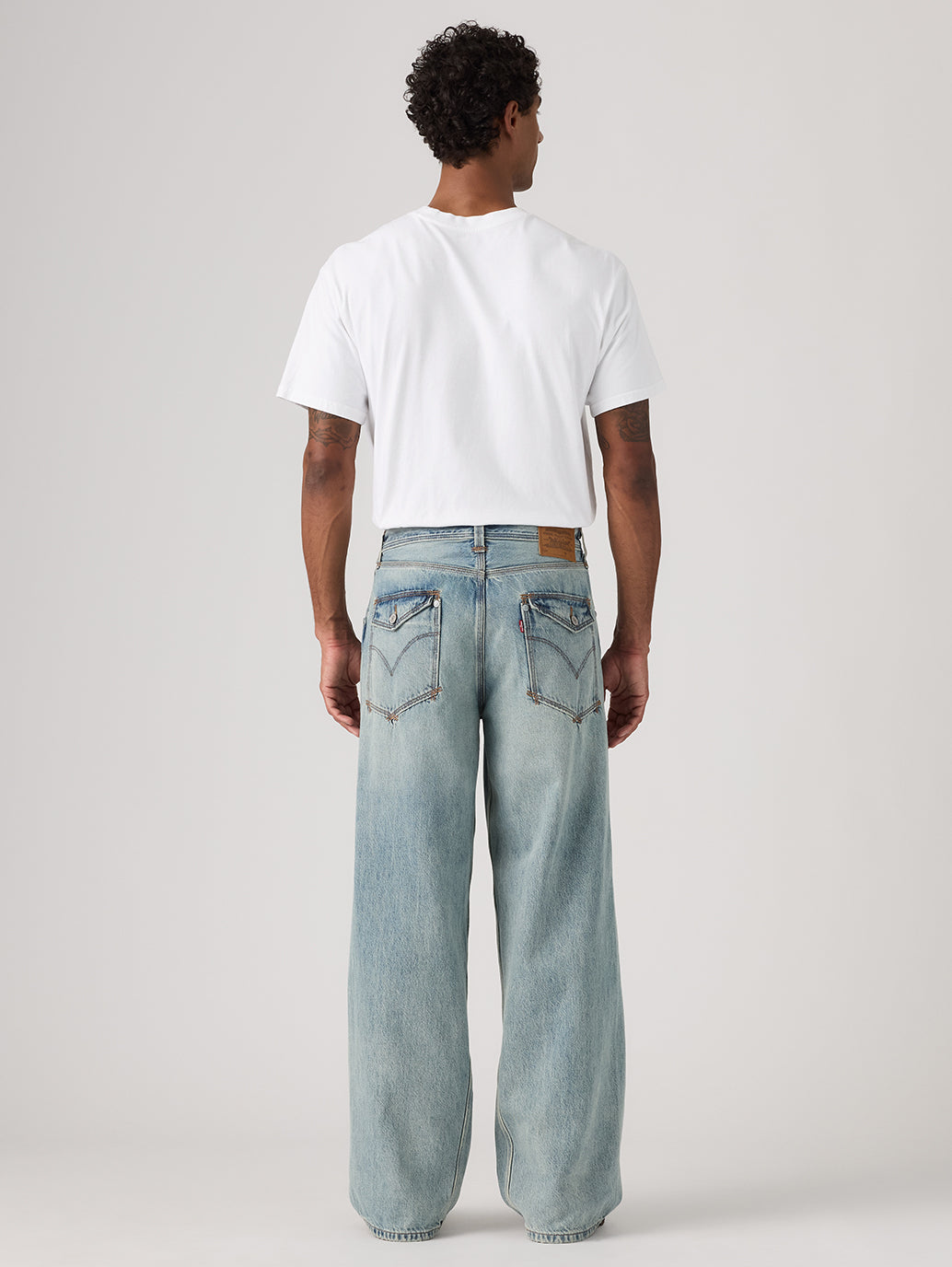 Levi's® Men's Twisted Baggy Wide-Leg  Jeans - Back View